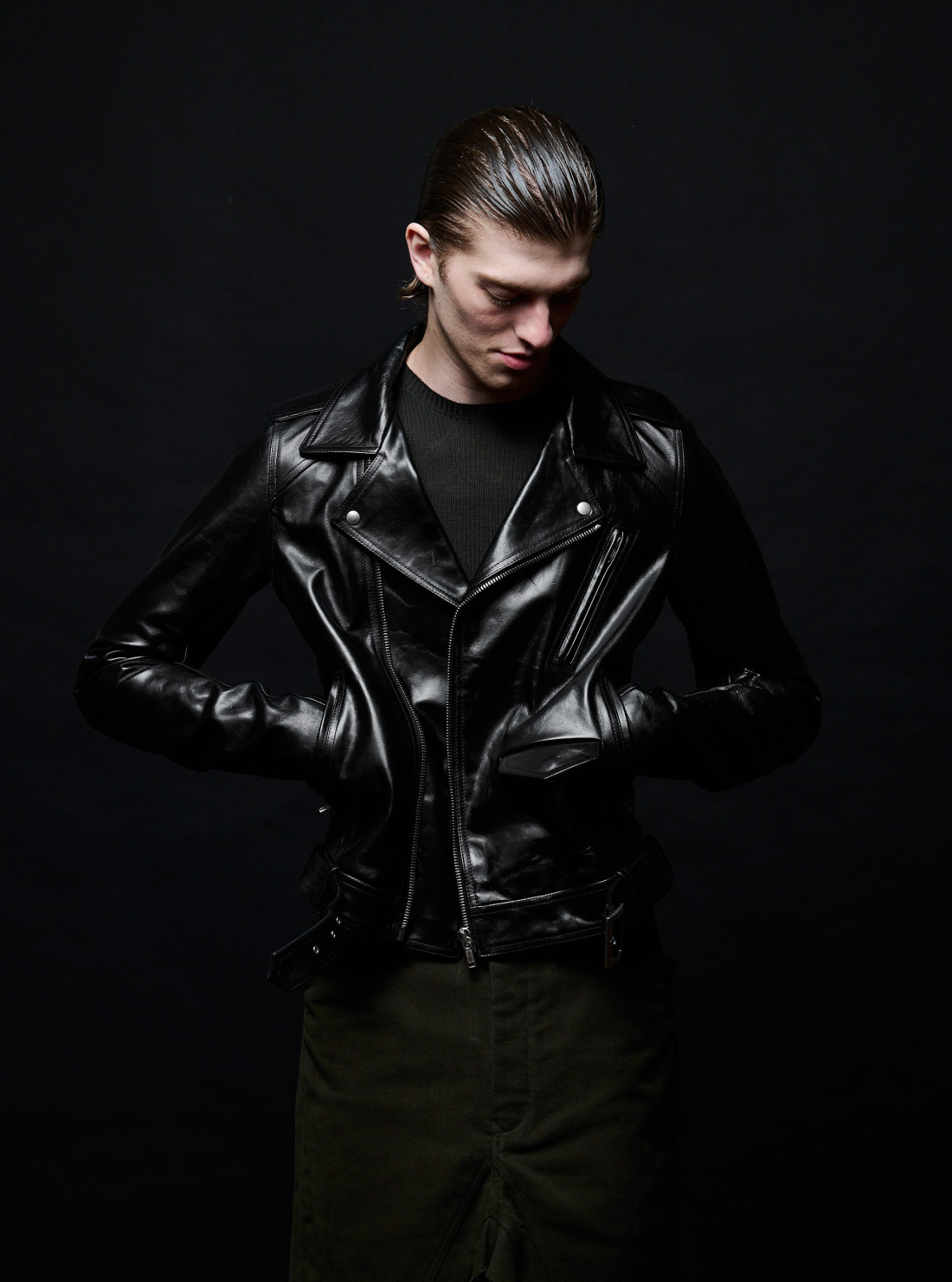 Veste en cuir Lukes