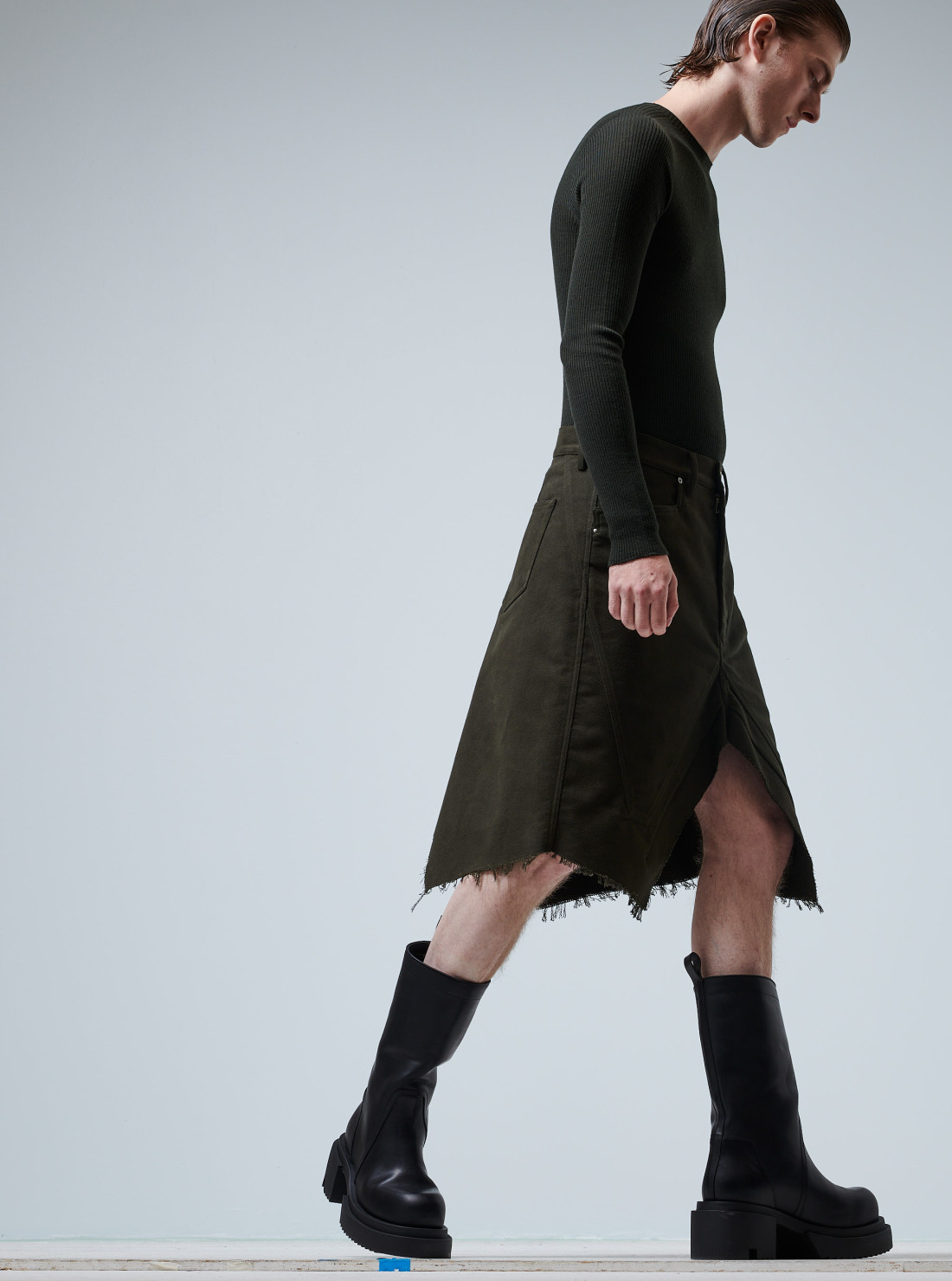 Woven Slivered Skirt