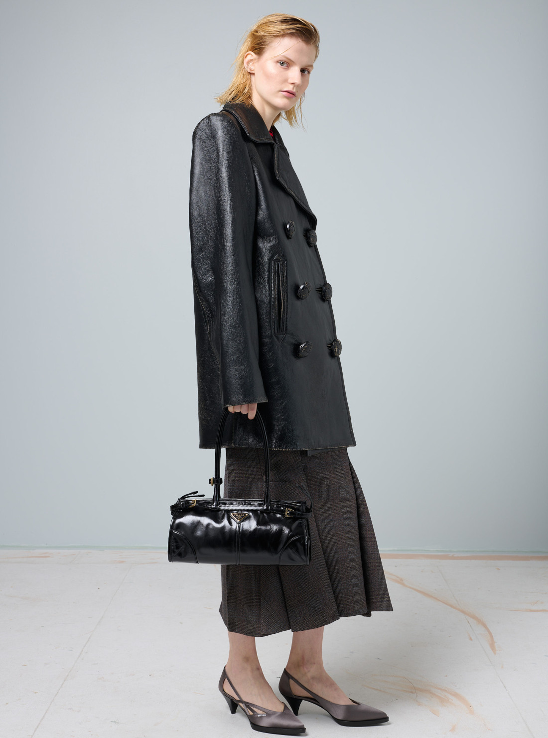 Manteau en cuir