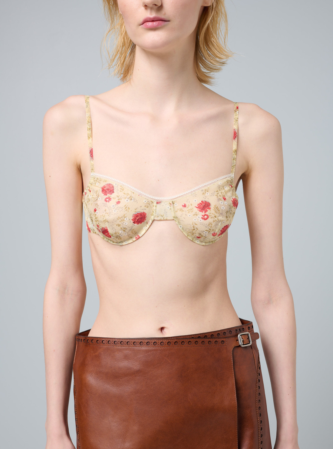 Soutien-gorge en nylonette imprimée