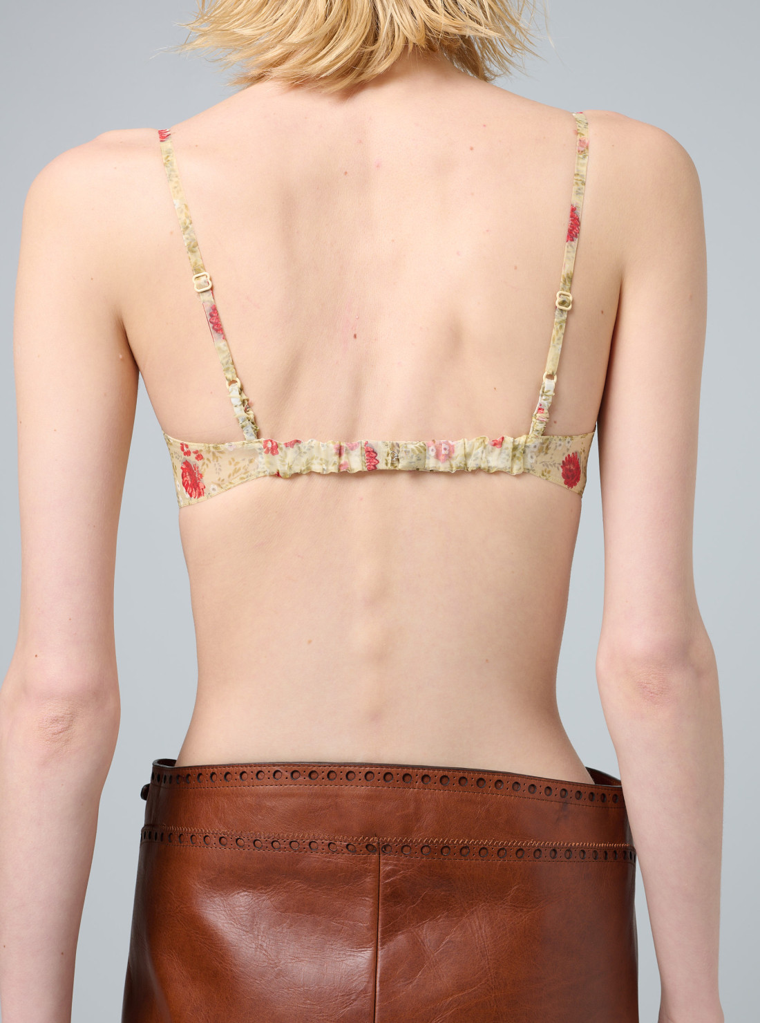 Soutien-gorge en nylonette imprimée