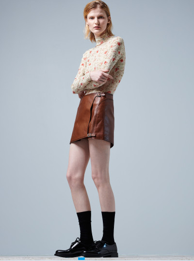 Leather Mini Skirt