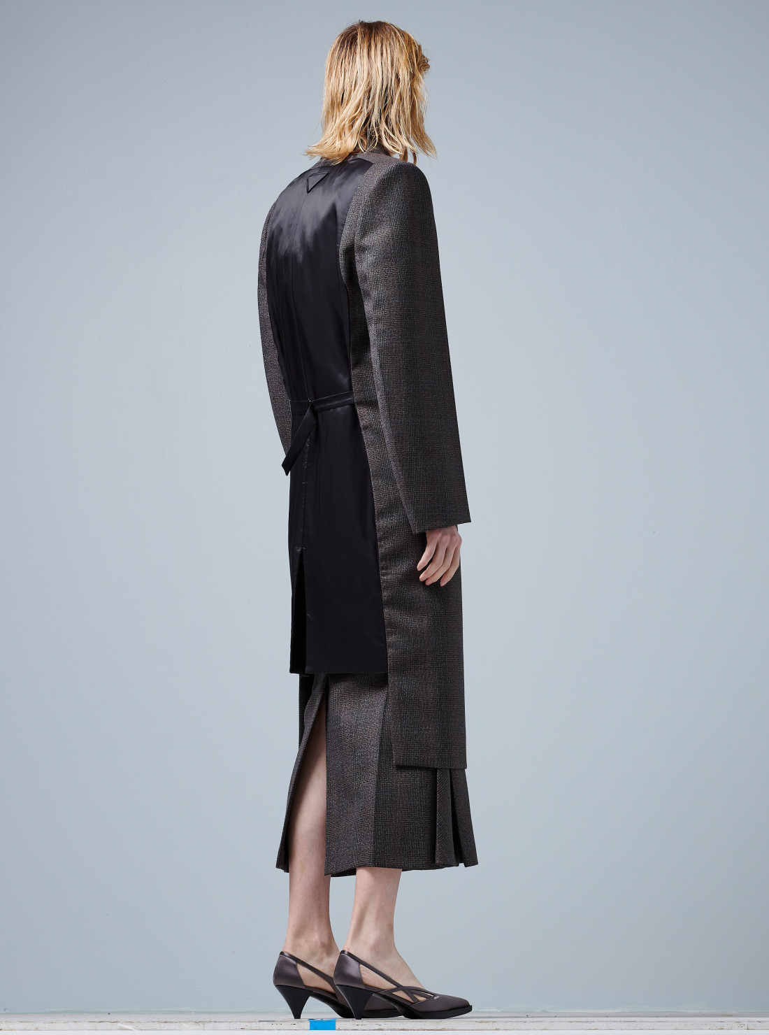 Manteau dos contrasté
