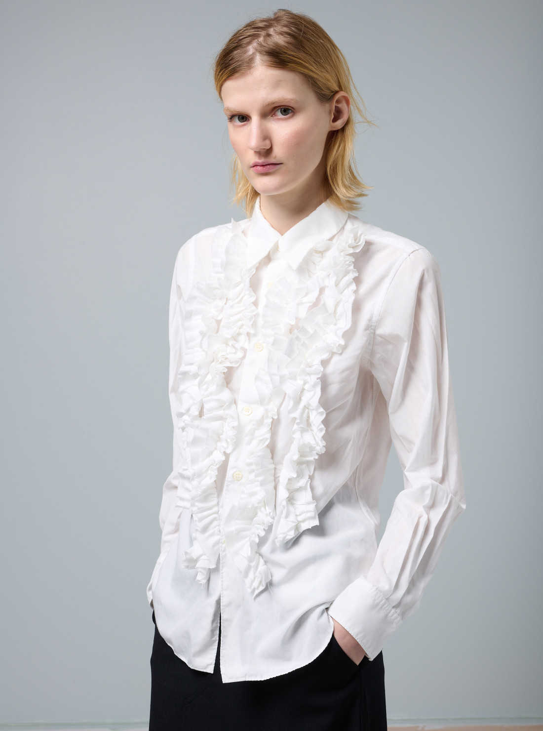 Chemise à volants