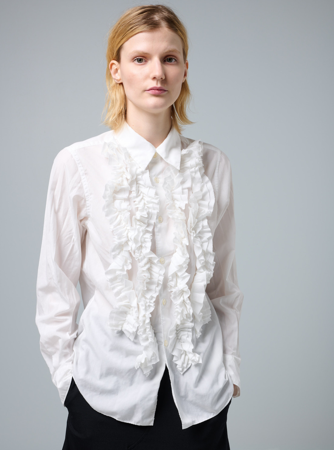 Chemise à volants