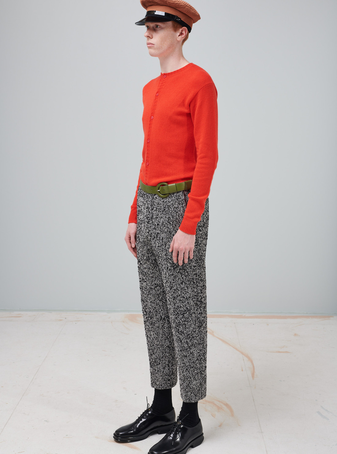 Pants With Leather Belt