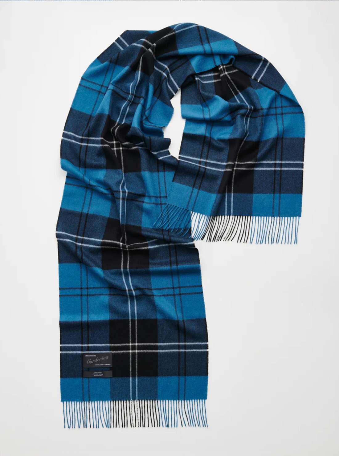 Queen Scarf / Tartan bleu volvo