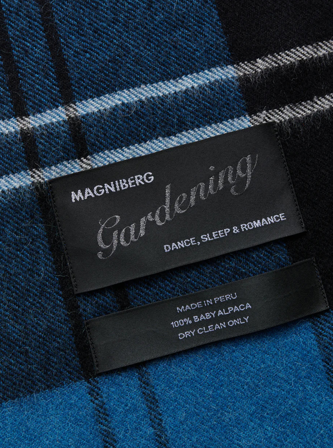 Queen Scarf / Tartan bleu volvo