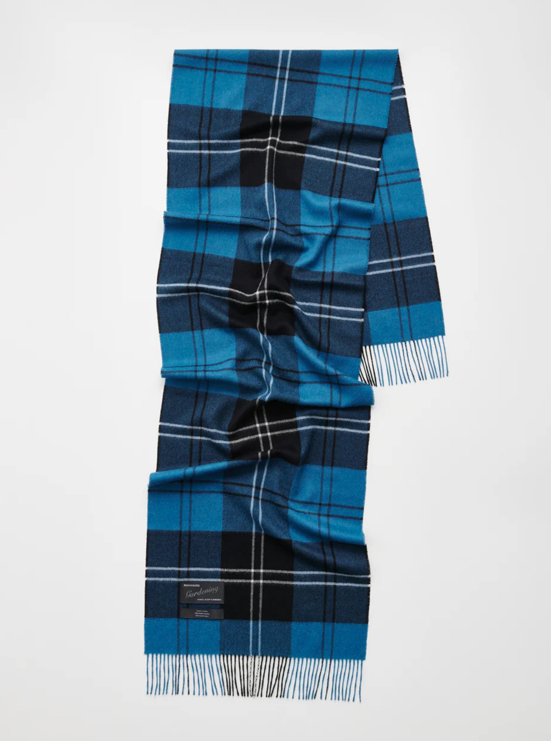 Queen Scarf / Tartan bleu volvo