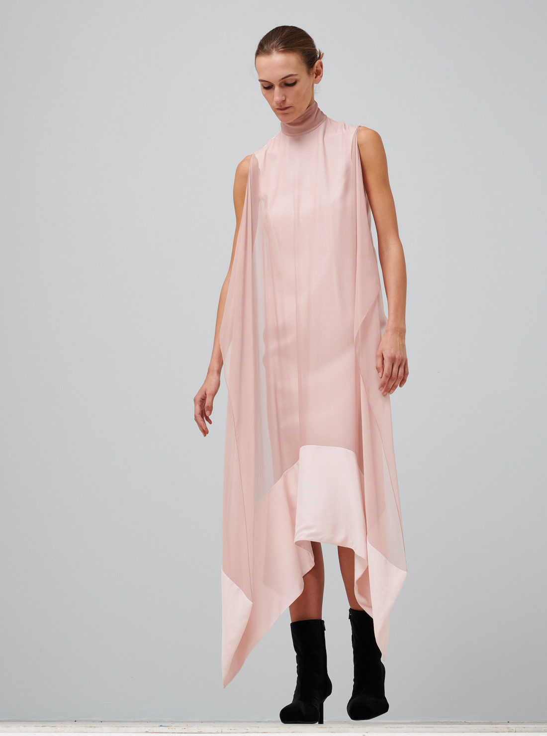 Open Back Chiffon Dress