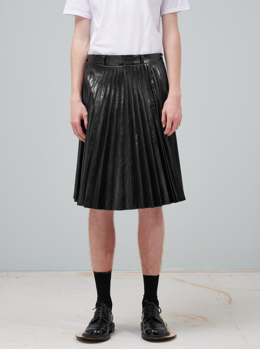 Short jupe plissée