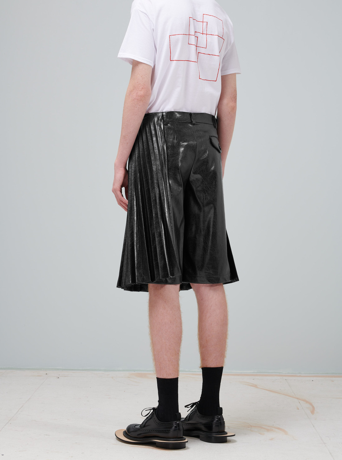 Short jupe plissée