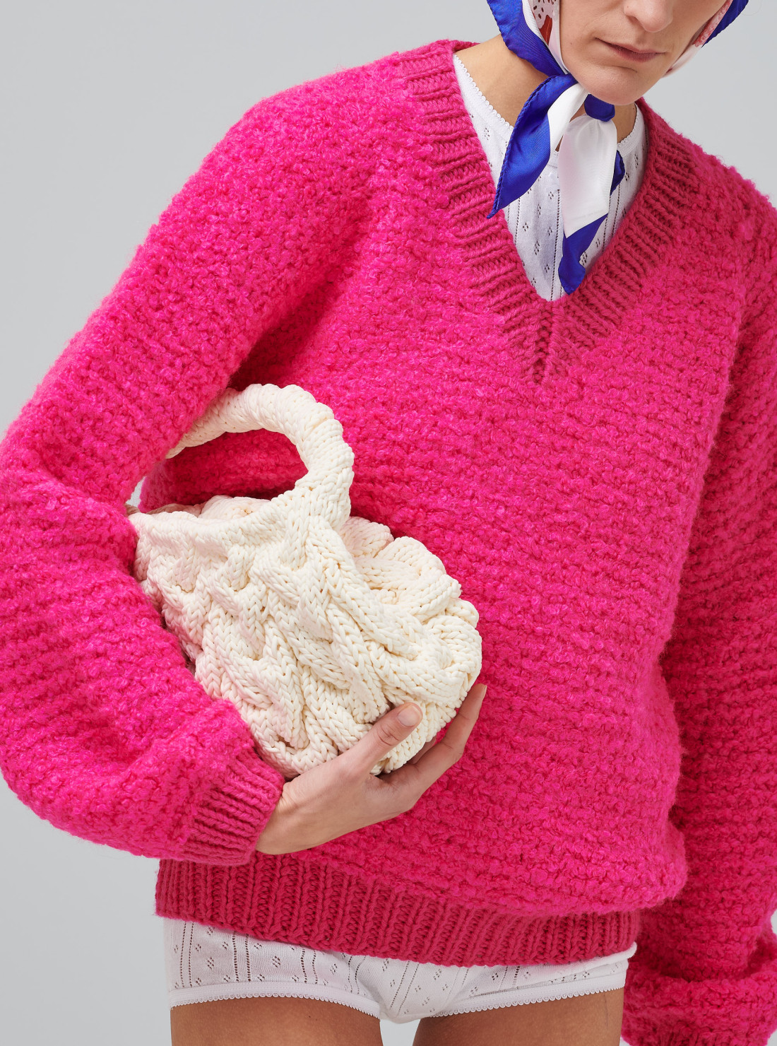 Cable Knit Bag