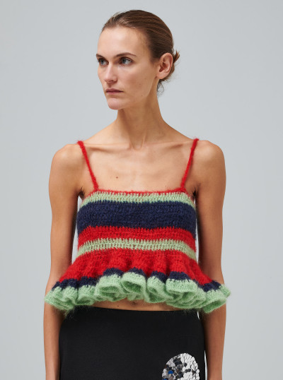 Yaya Crochet Ruffle Knit Cami 2