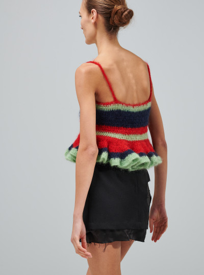 Yaya Crochet Ruffle Knit Cami 2