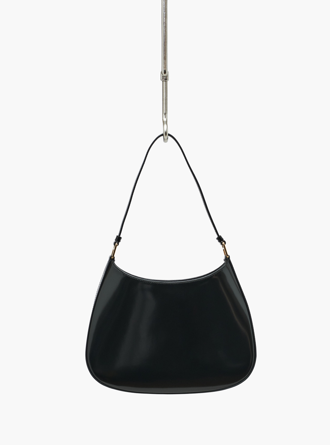 Cleo printed brushed leather shoulder...