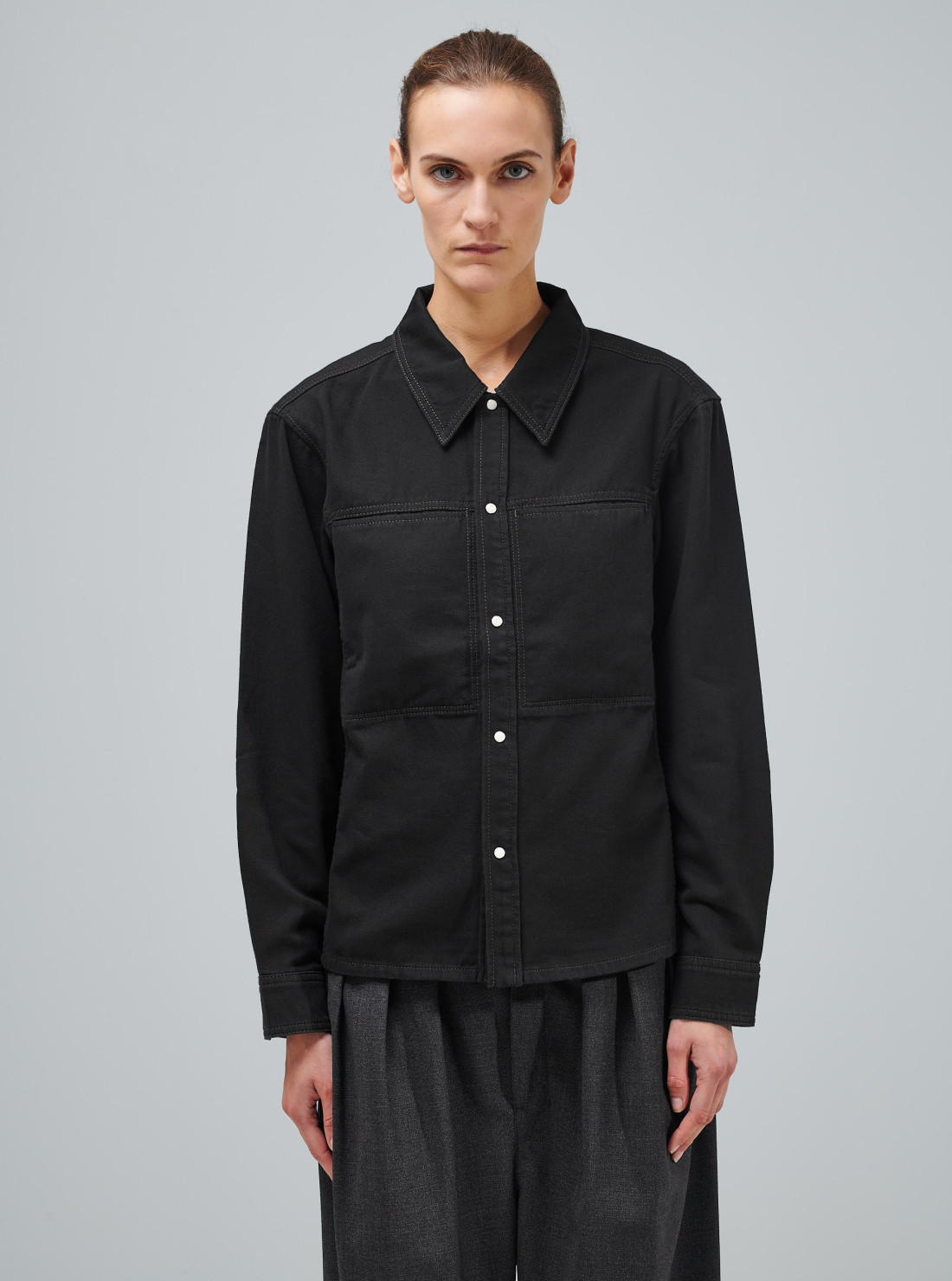 Chemise ajustée en denim