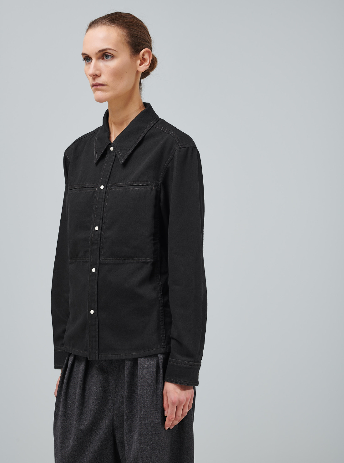Chemise ajustée en denim