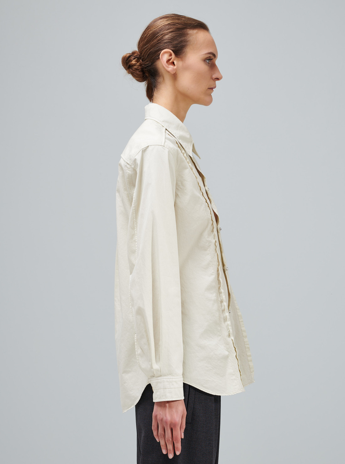 Chemise froncée