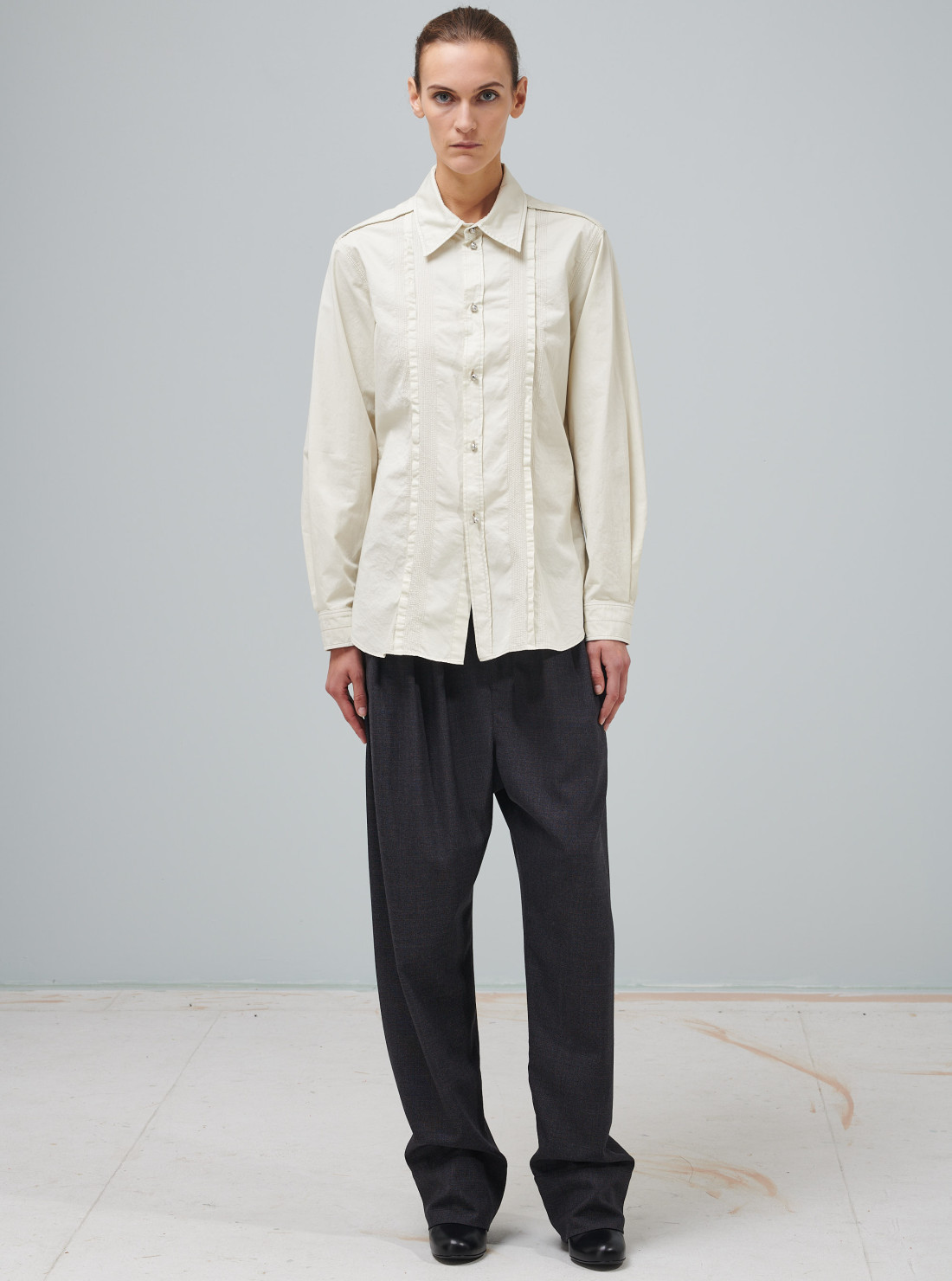 Chemise froncée