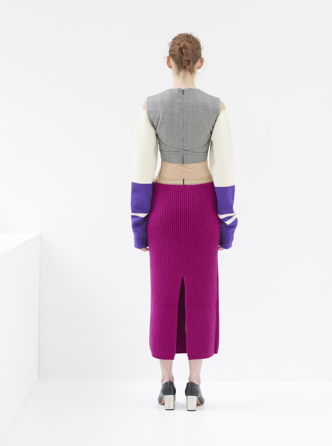 Jupe en maille de laine cachemire