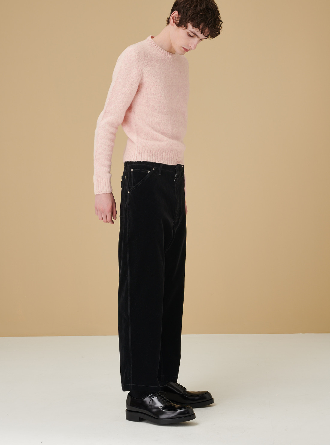 Pantalon en denim velours