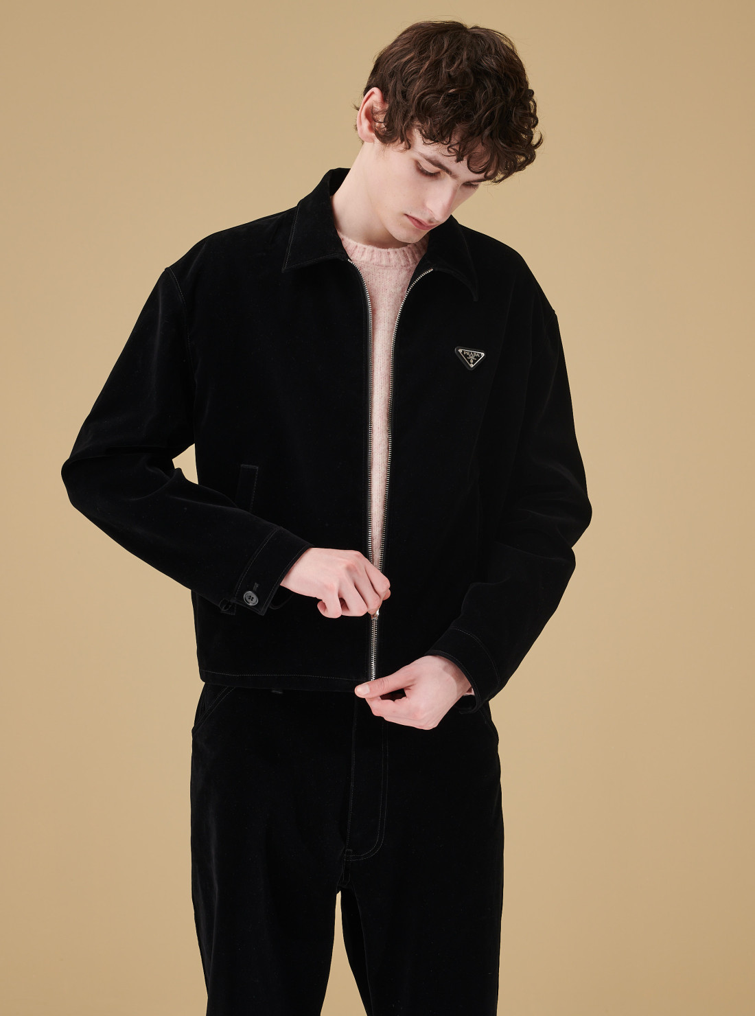 Blouson en velours de coton
