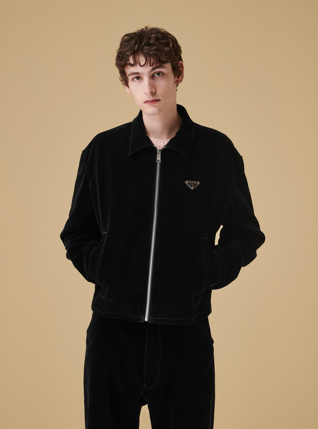 Blouson en velours de coton