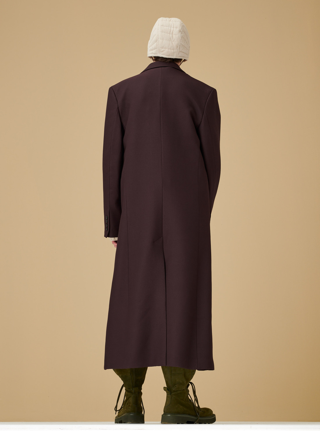 Manteau long à pochette
