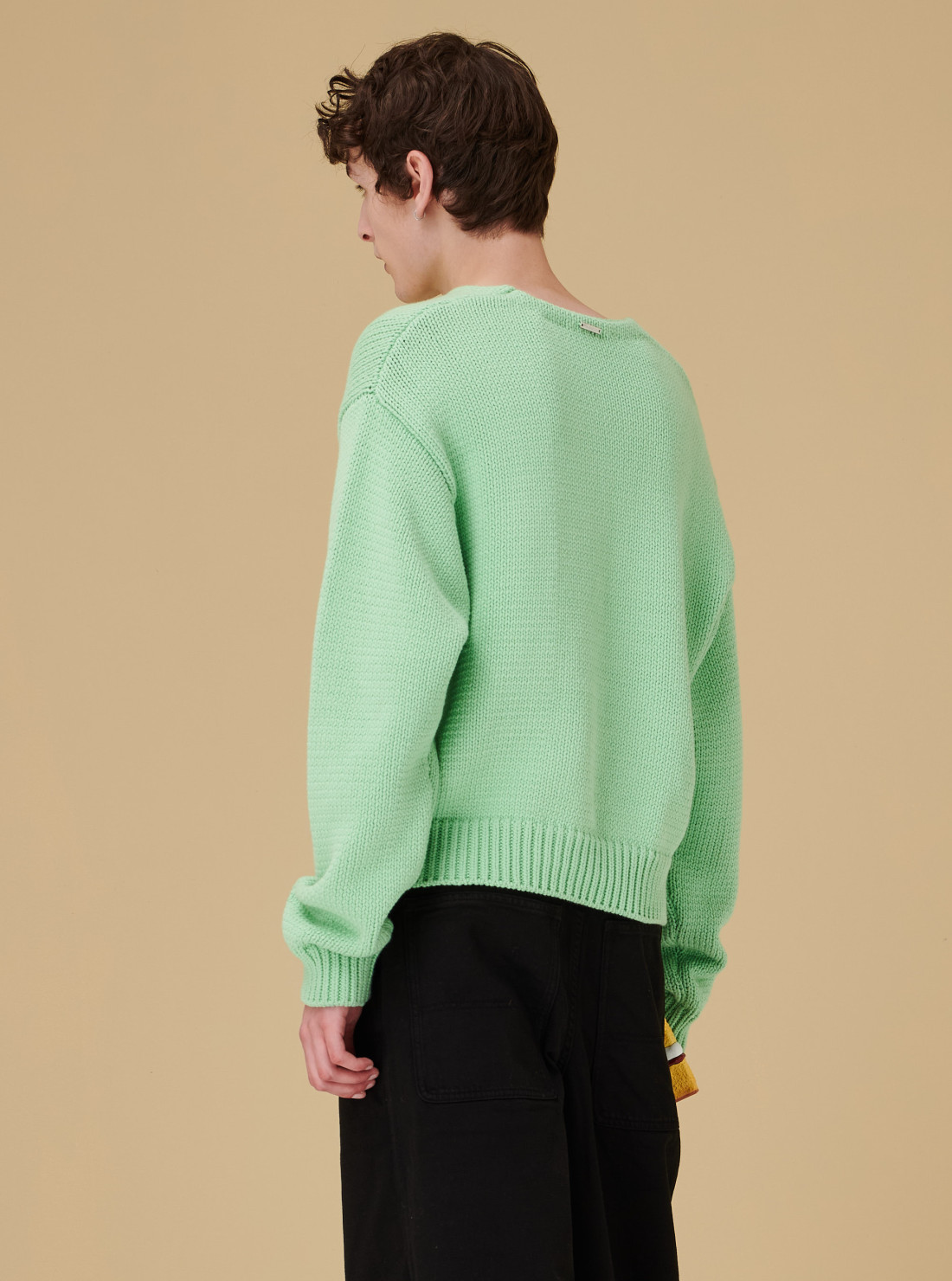 Pull à Motif Vert