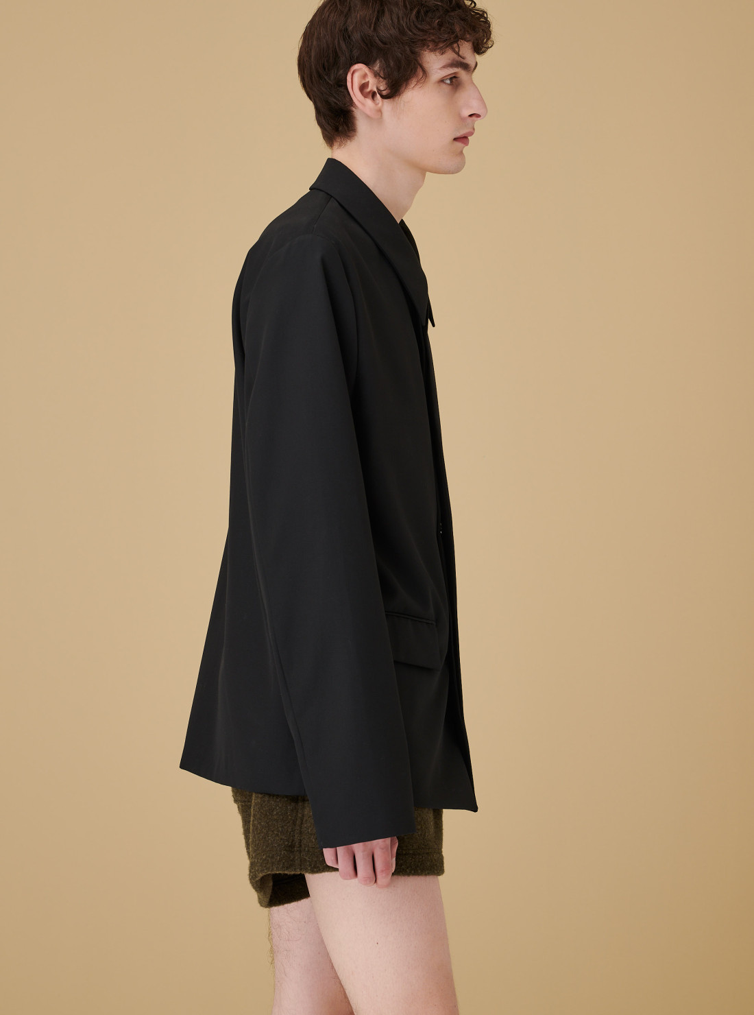 Veste en laine fluide