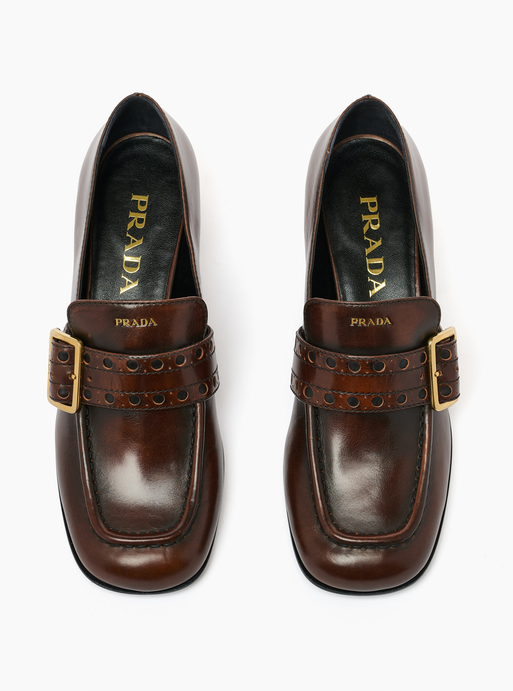 Loafers with buckle