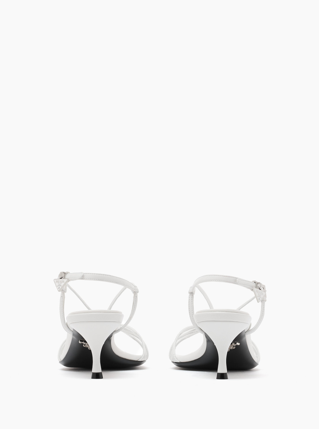 Heeled leather sandals