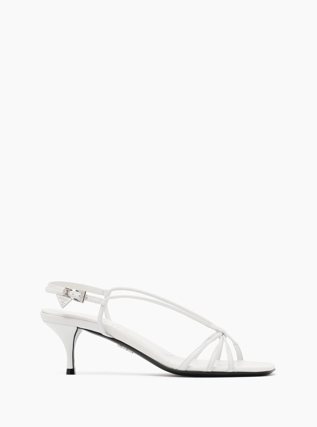 Heeled leather sandals