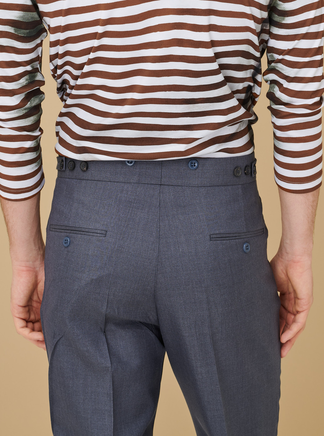 Mohair and silk trousers