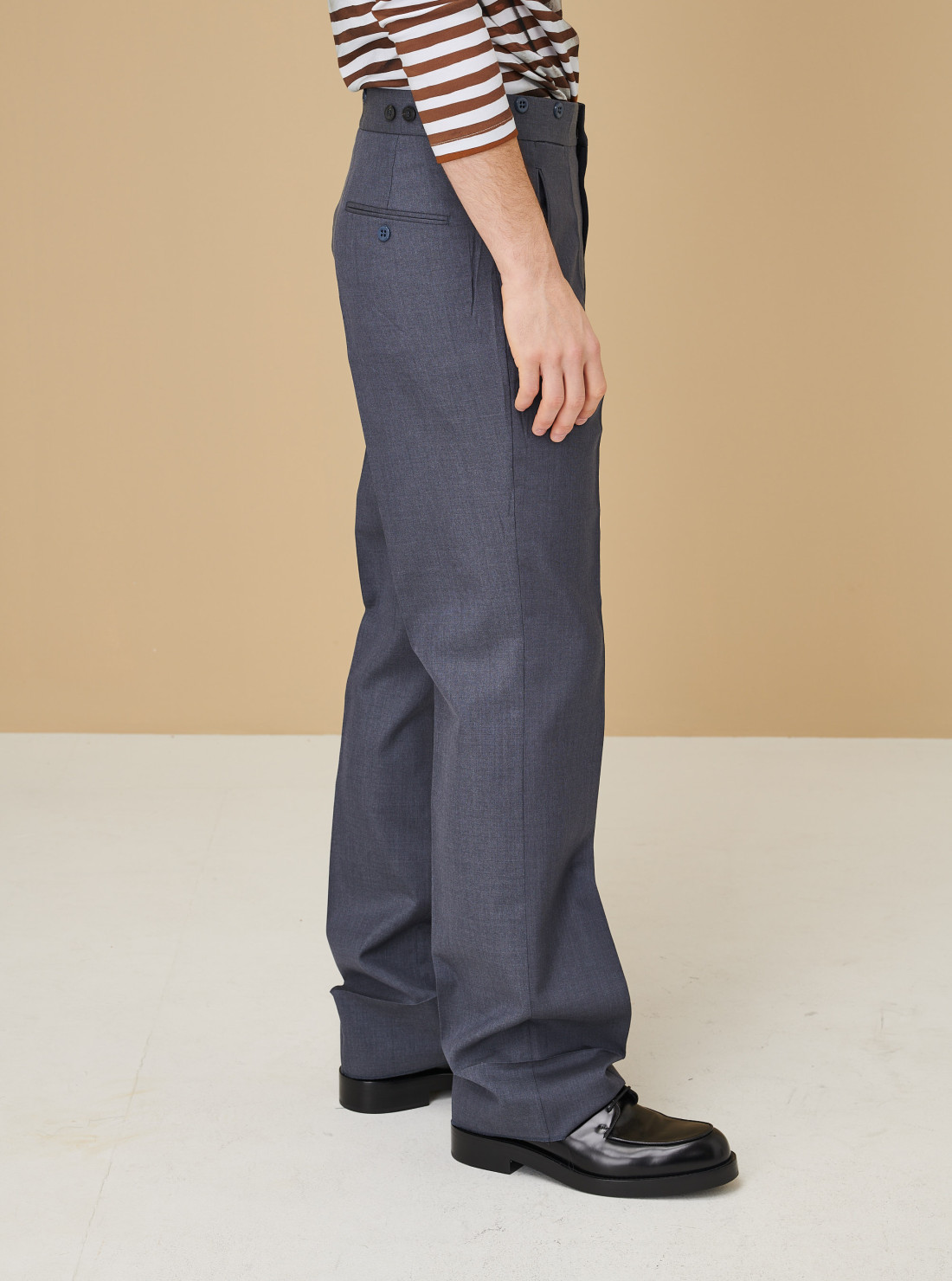 Mohair and silk trousers