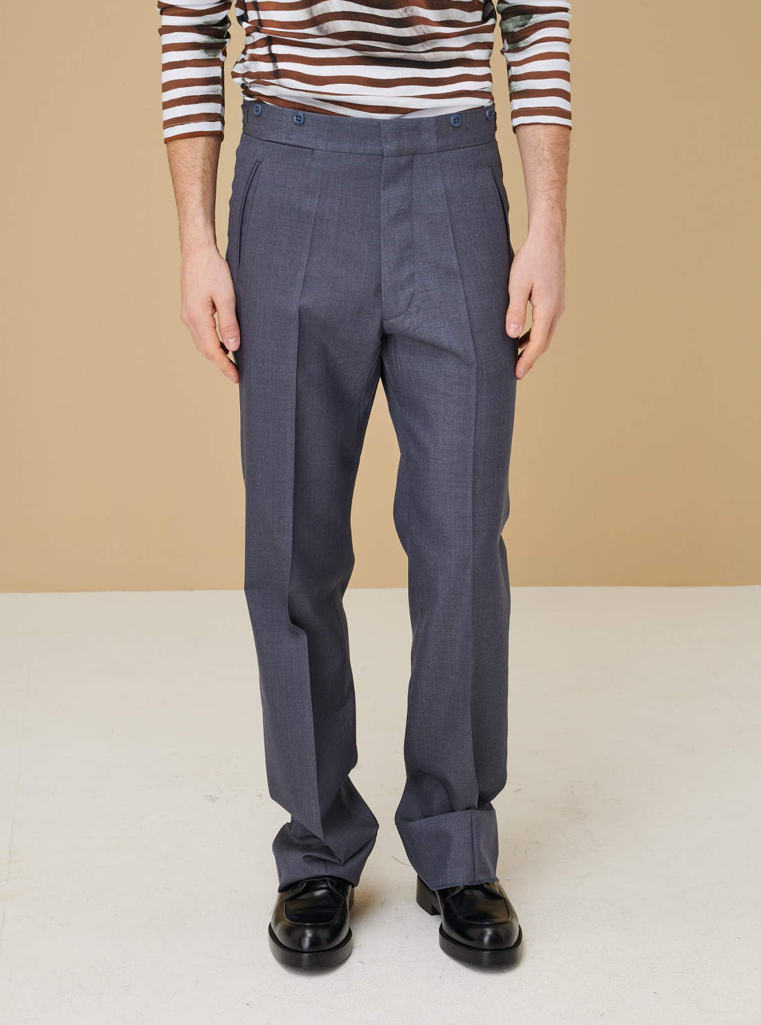 Mohair and silk trousers