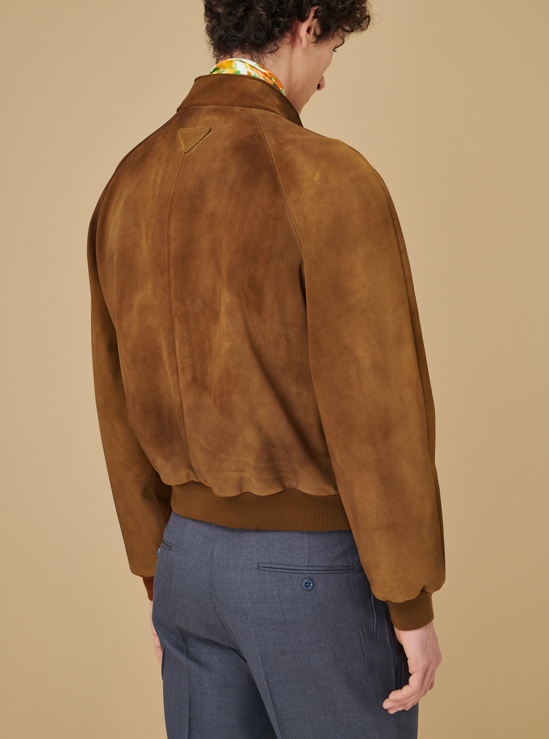 Suede Bomber Jacket