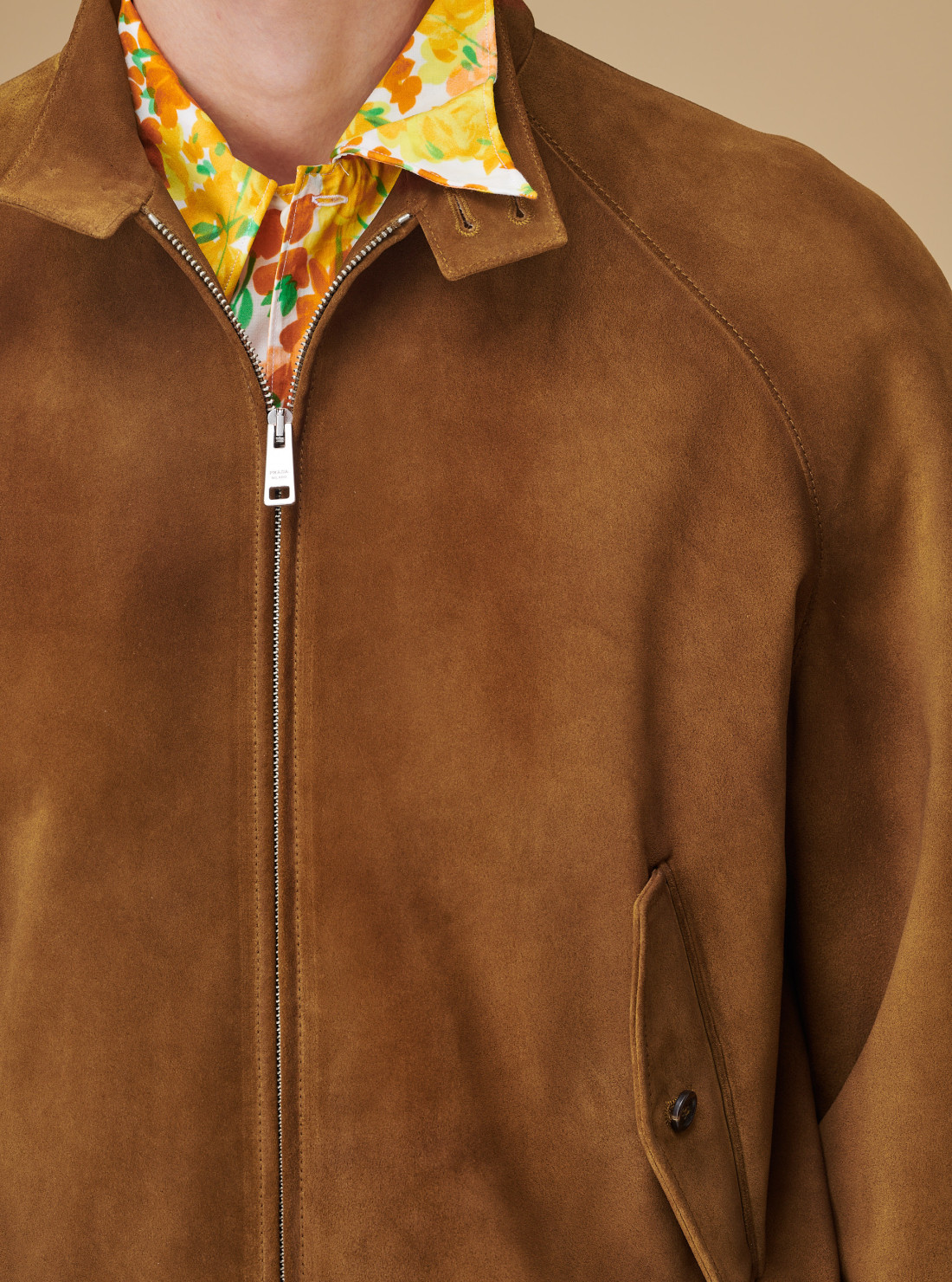 Suede Bomber Jacket