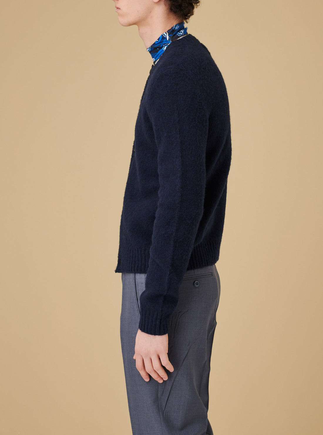 Cardigan en laine shetland