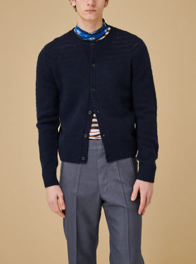 Cardigan en laine shetland
