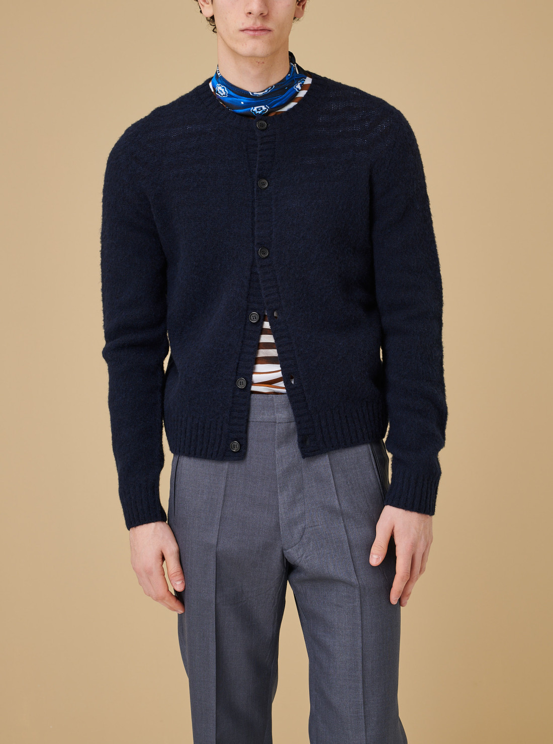 Cardigan en laine shetland
