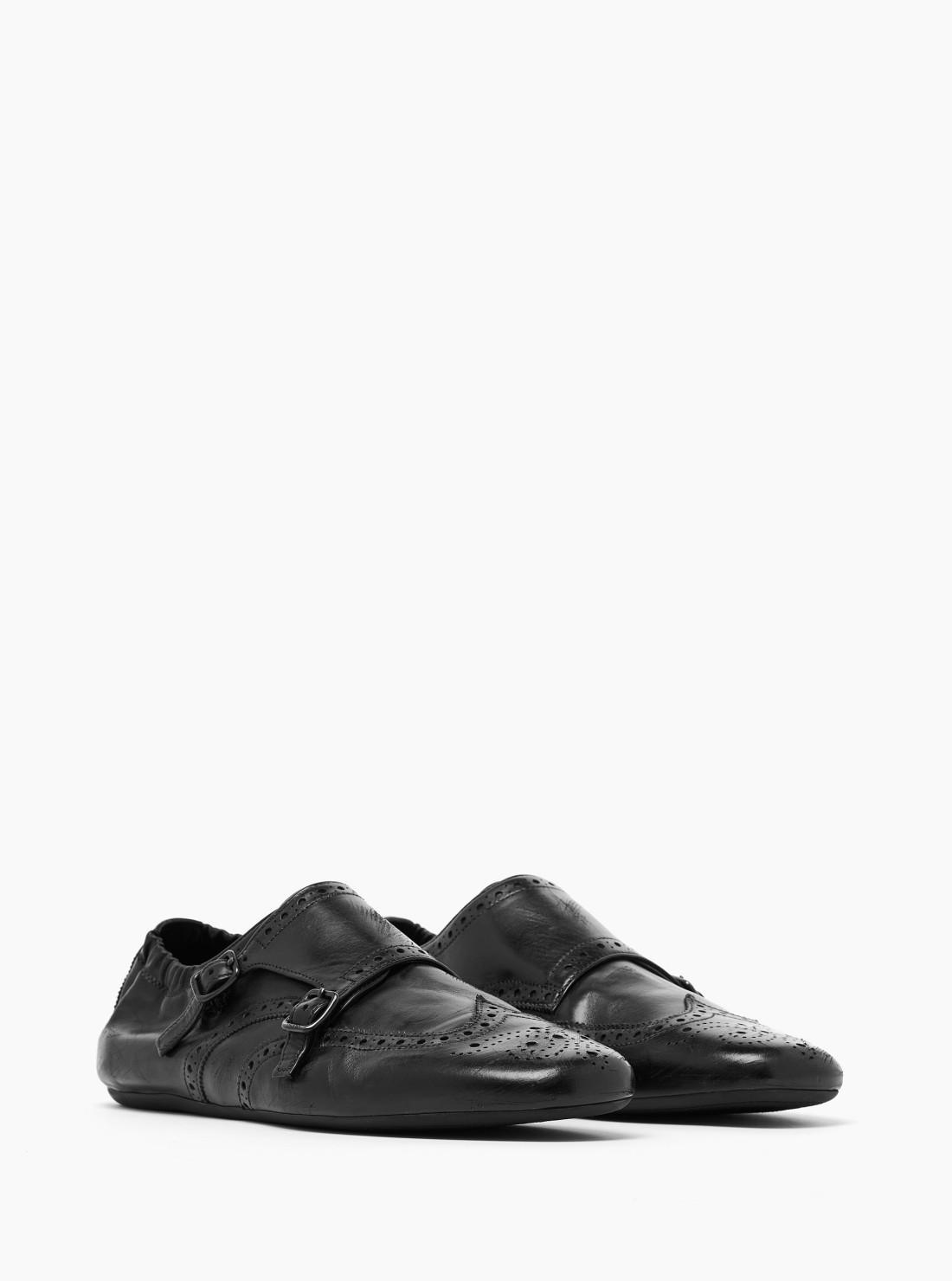 Double monk strap shoes