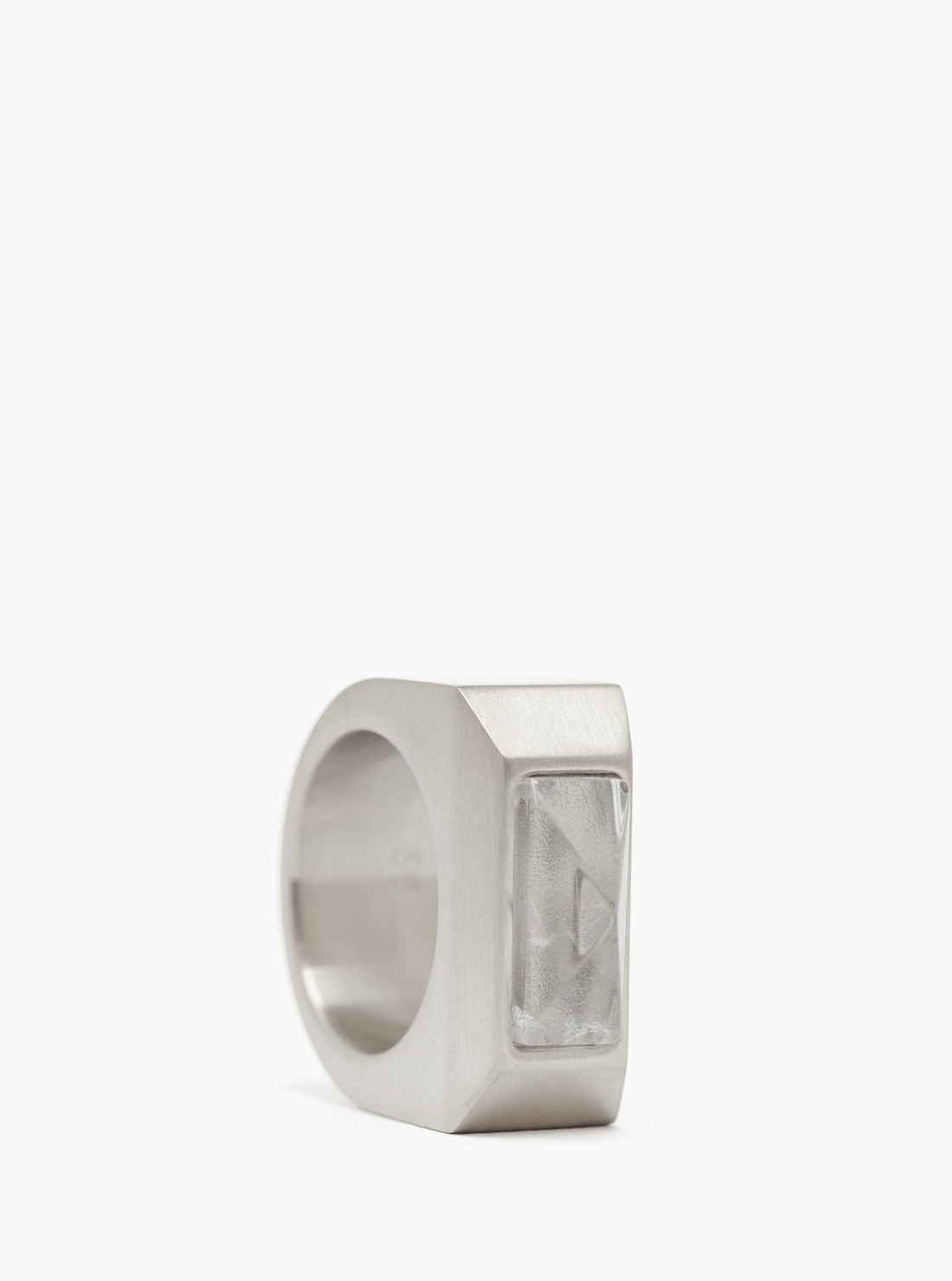 Crystal Pyramid Ring
