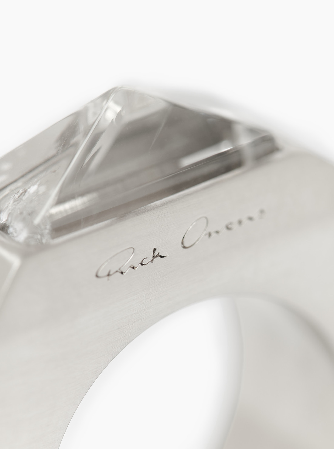 Crystal Pyramid Ring