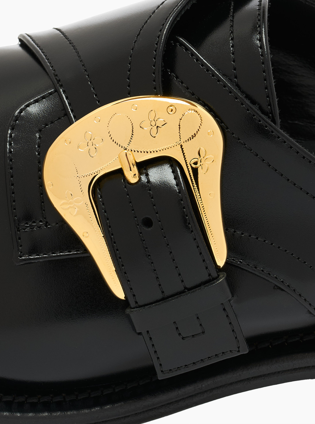 Men Monkstrap Mule Gold