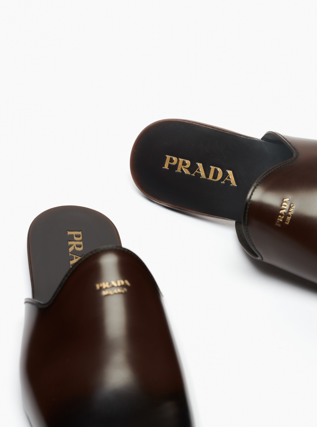 brushed leather loafers