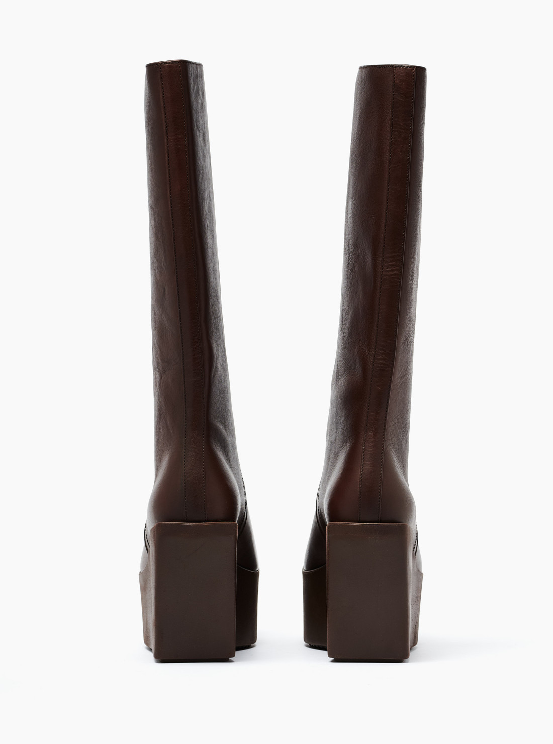 Sliver plarform boots