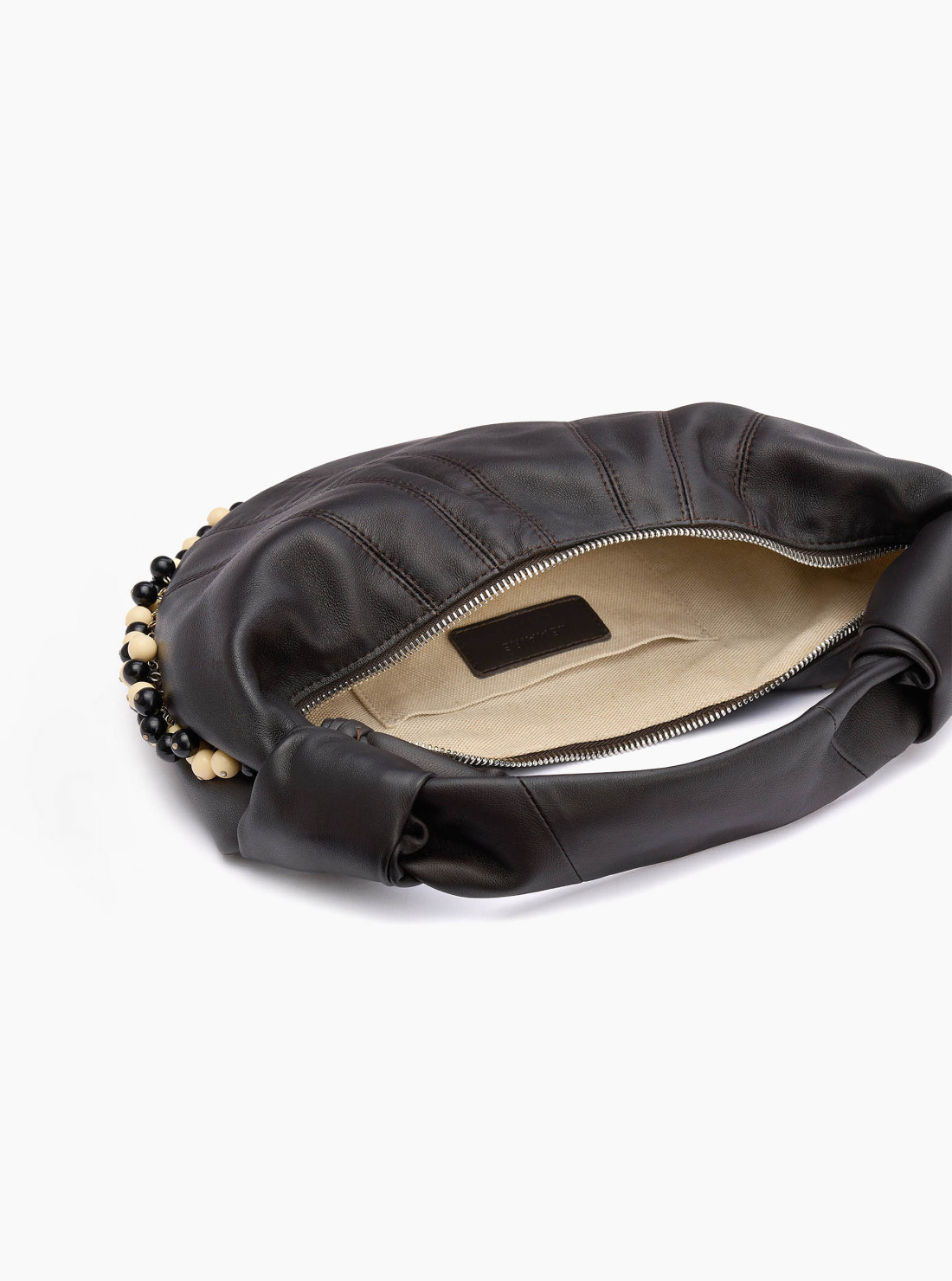 Sac fortune croissant mini à perles