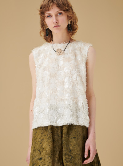 Haut carta à sequins